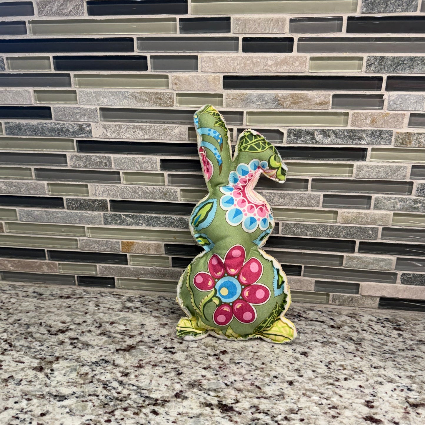 Decorative Stuffed Quilted Bunny