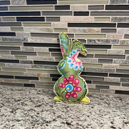 Decorative Stuffed Quilted Bunny