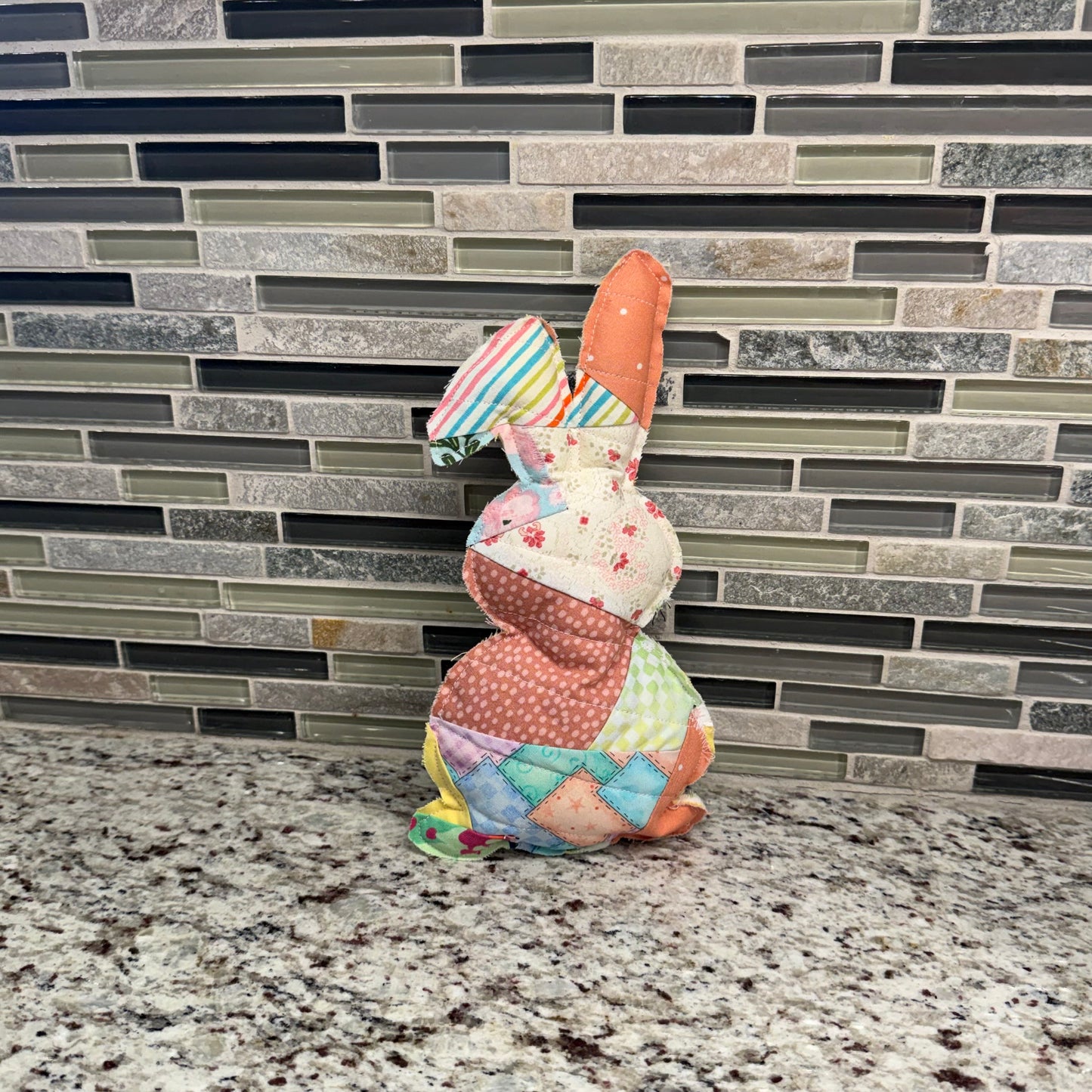 Decorative Stuffed Quilted Bunny