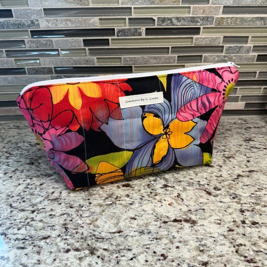 Large Quilted Makeup Bag