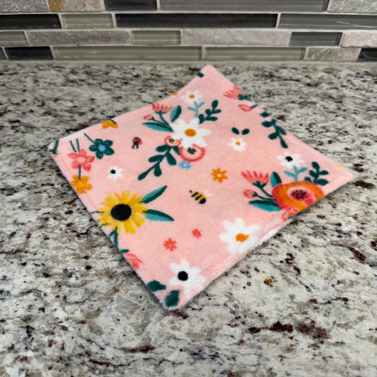 Fleece Floral Crinkle Toy