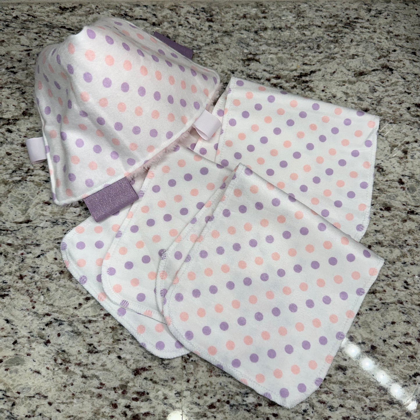 Mini Blankie & Burp Cloth Set