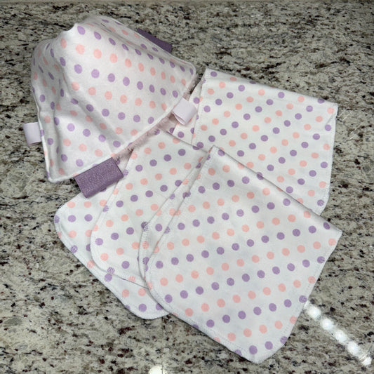 Mini Blankie & Burp Cloth Set