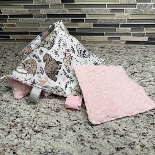Mini Blankie & Crinkle Toy Set
