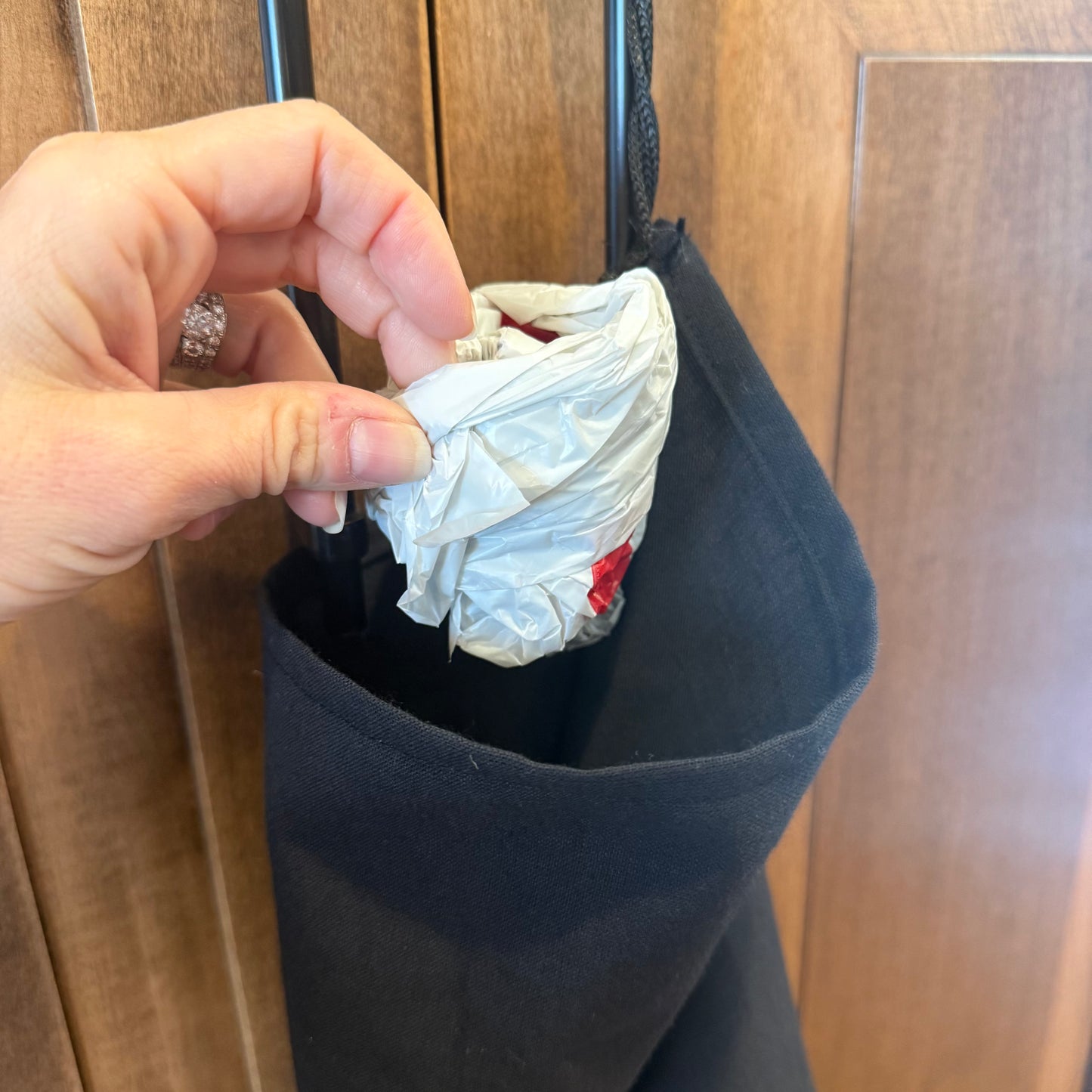 SALE Hanging Plastic Bag Holder