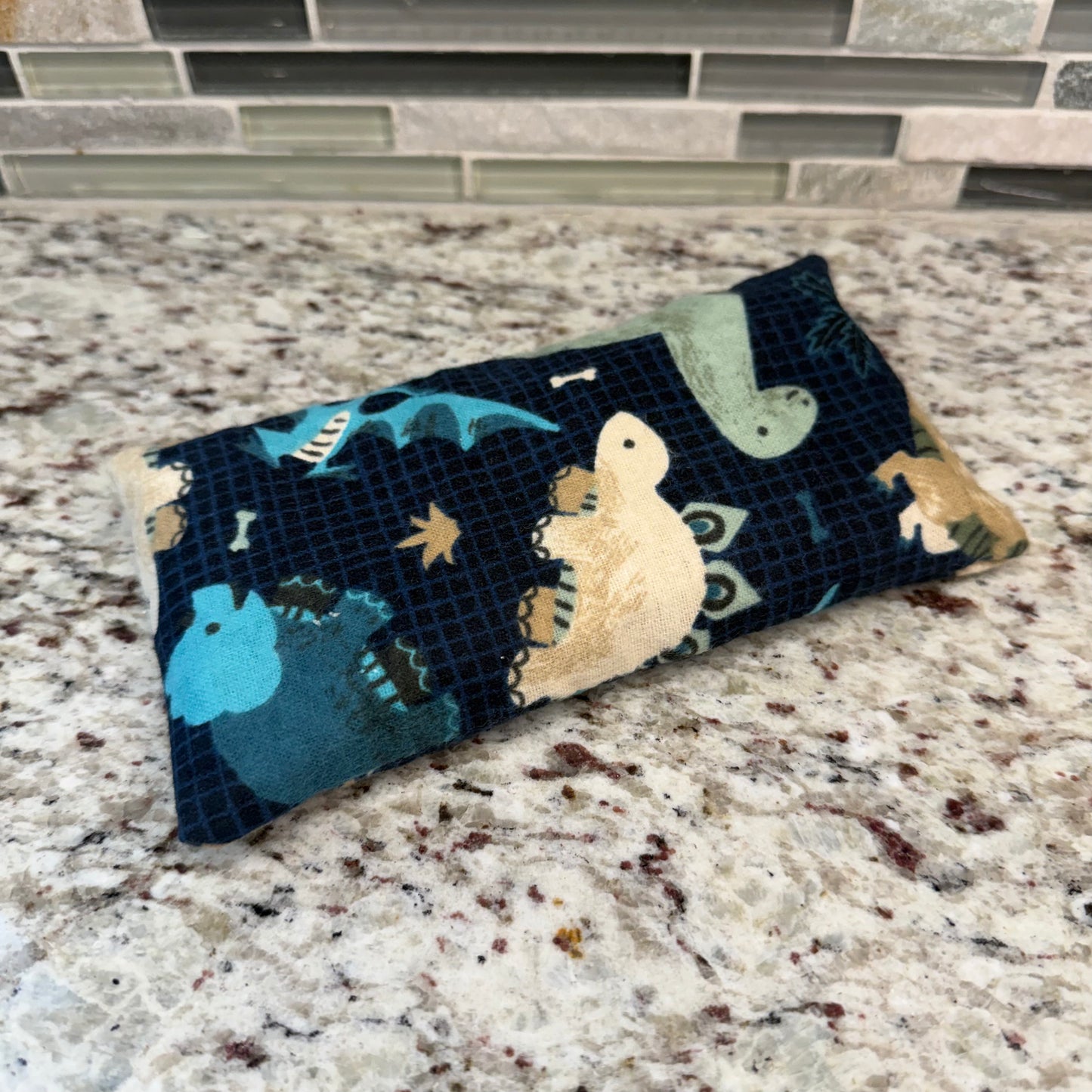 Flannel Dino Rectangular Ouchie Pillow